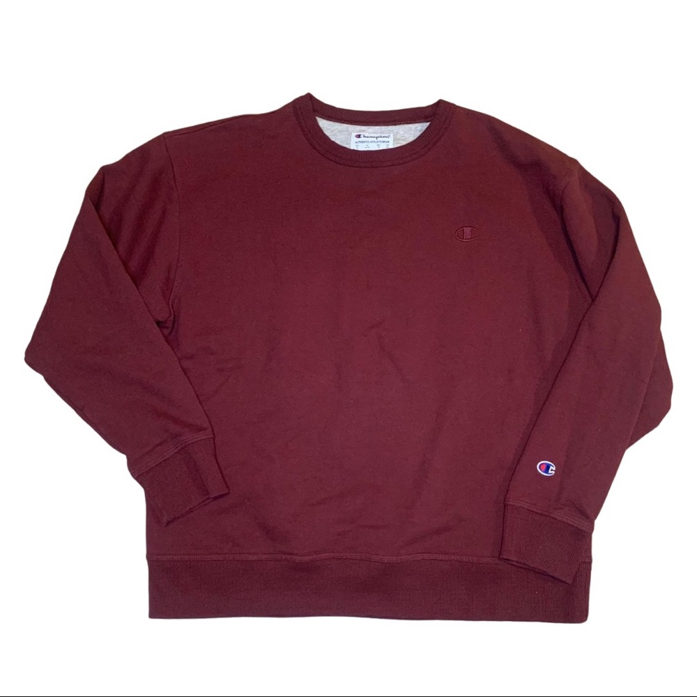 Champion Maroon Crewneck Sweatshirt